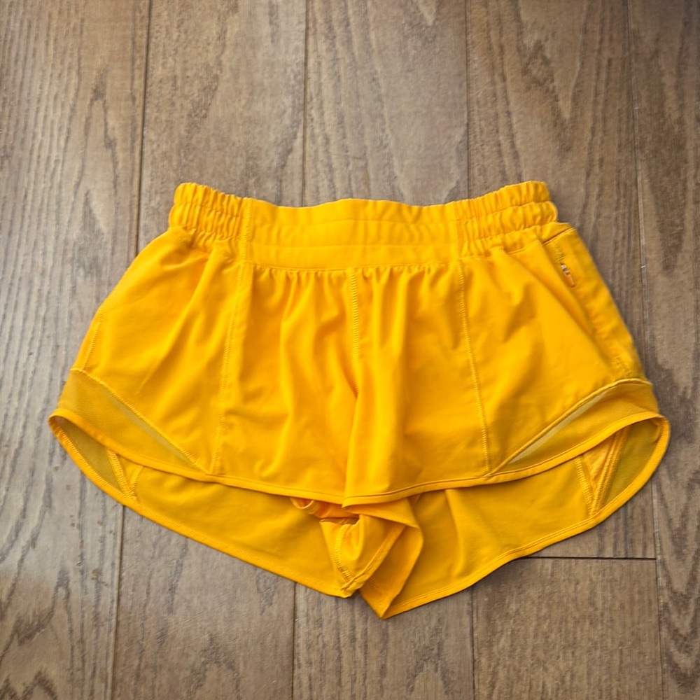 Reserved for Buyer - Orange Lululemon Hotty Hot 2.5 Inch Low Rise Shorts